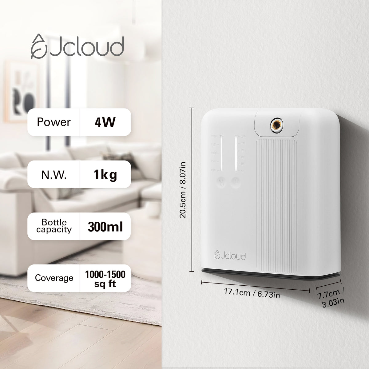 JCLOUD OV-3 Waterless Scent Diffuser