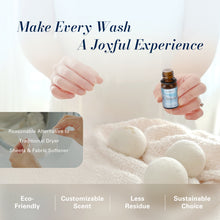 JCLOUD Essential Oils for Laundry, Clean Scent Fragrance Oils Set, Use with Wool Dryer Balls - Fresh Linen, Soft Laundry, Warm Cotton Essential Oils for Diffusers for Home, Natural Fresh Scent, 6x10mL