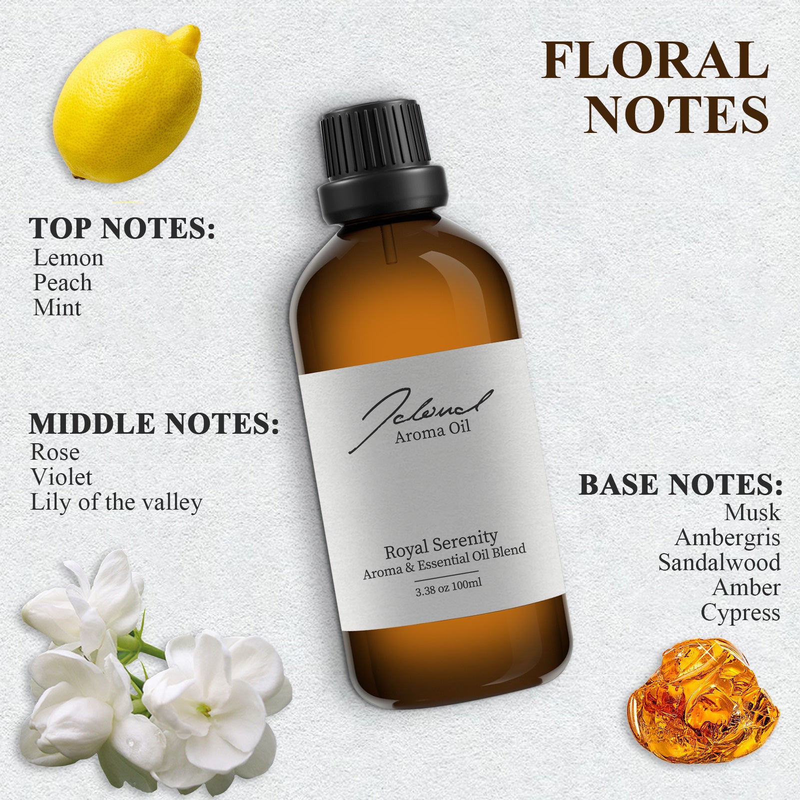 JCLOUD Royal Serenity Essential Oil Inspired by Ritz-Carlton Hotel | H