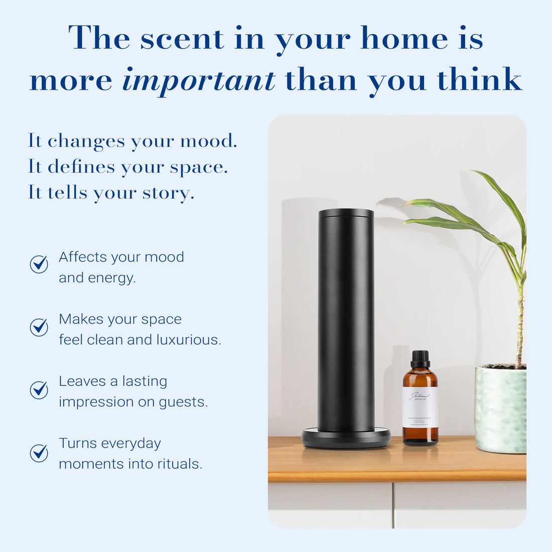 JCLOUD Azure Drift Hotel Diffuser Oil, Luxury Diffuser Oils Scents for Home, Natural Essential Oils for Cold-Air & Ultrasonic Diffuser Aromatherapy, Long Lasting Home Fragrance – 3.38 Fl Oz, 100mL
