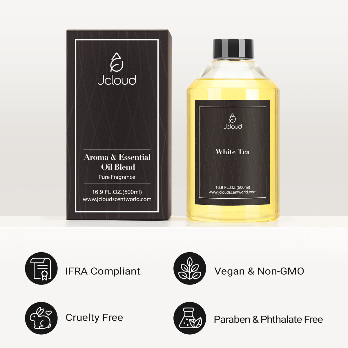 JCLOUD Luminous White Dew 500ml Hotel Diffuser Oil Refill