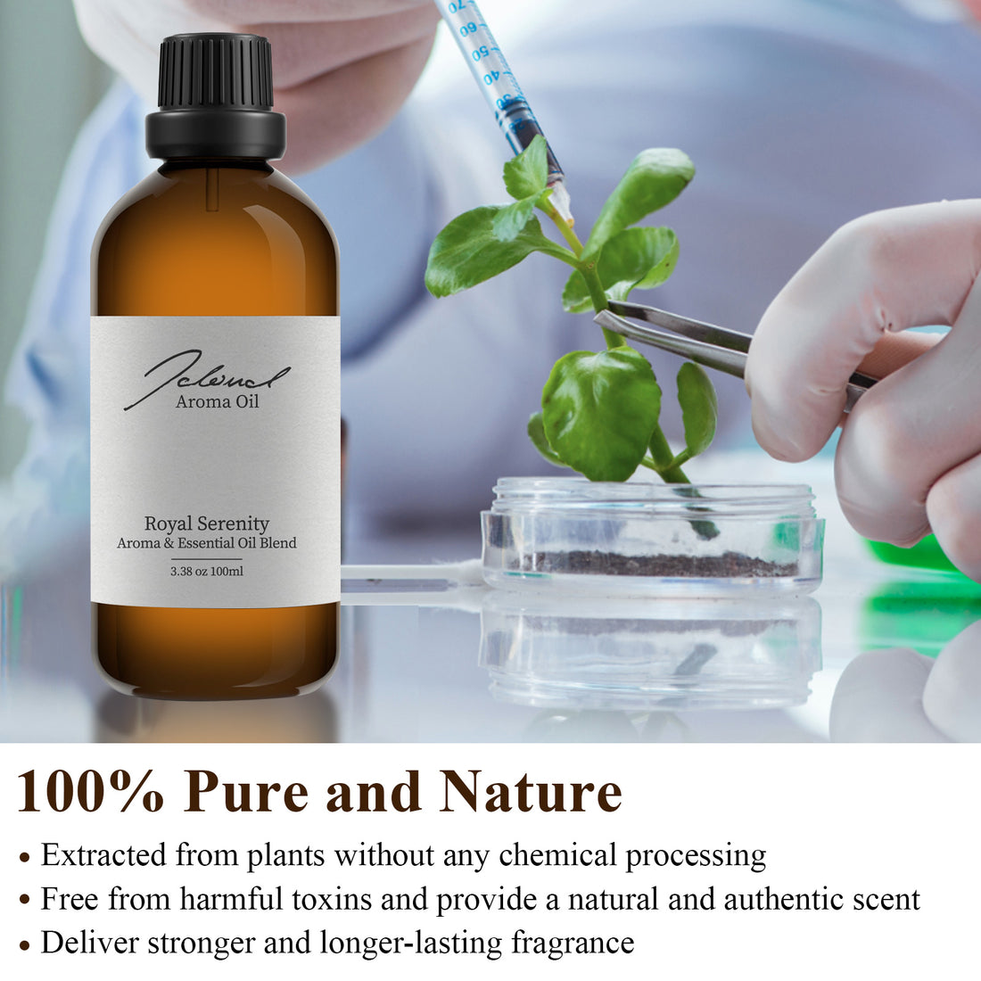 JCLOUD Royal Serenity Essential Oil Inspired by Ritz-Carlton Hotel | Hotel Collection - Pure Aromatherapy Diffuser Oil with Lemon, Jasmine and Amber, Home Luxury & Hotel Scents for Diffuser - 100mL