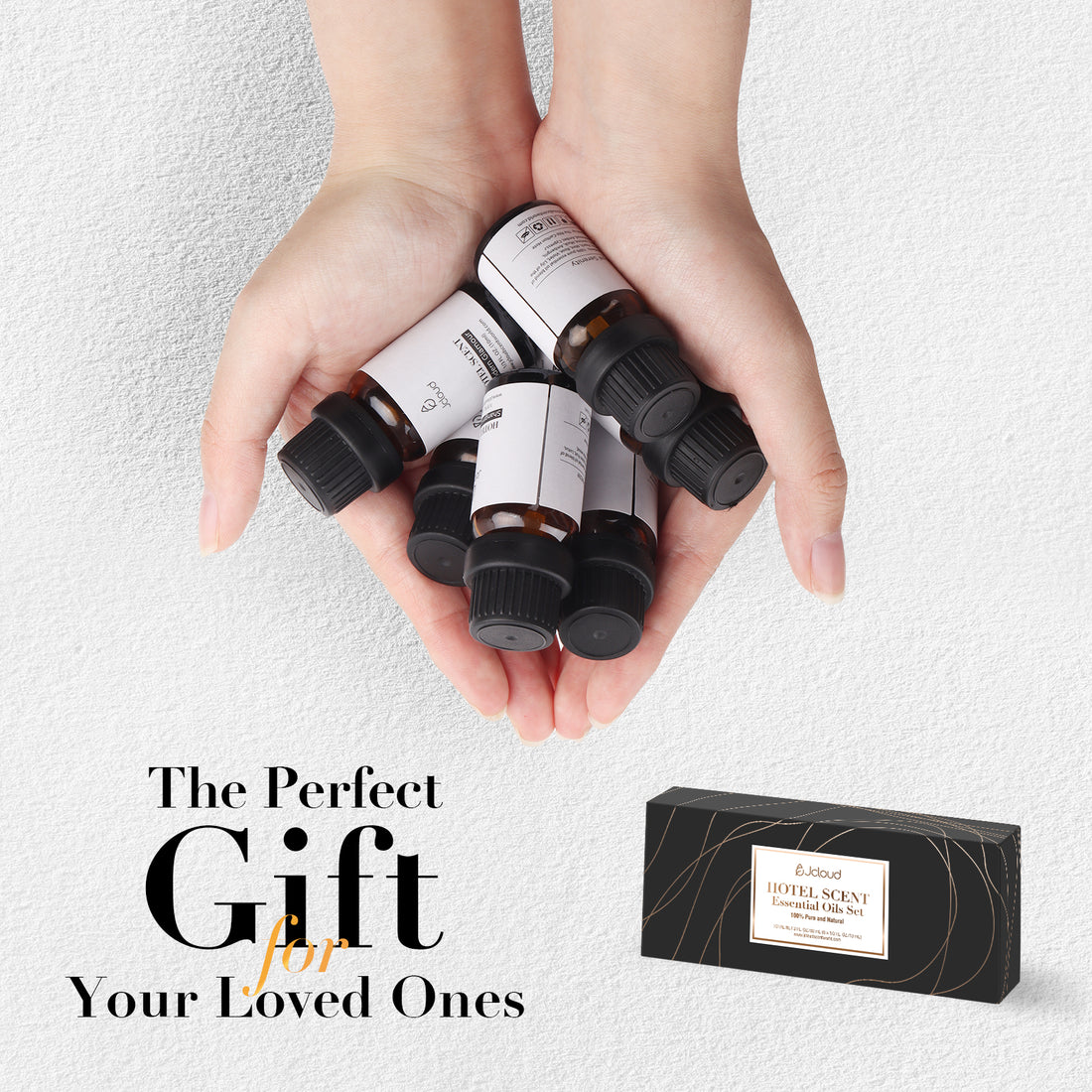 JCLOUD Hotel Collection Diffuser Oils Set | Top 6 Luxury Hotel Inspired Essential Oils for Diffuser for Home, Pure Aromatherapy Diffuser Oil Gift Set, Home Luxury & Hotel Scents for Diffuser - 6x10mL