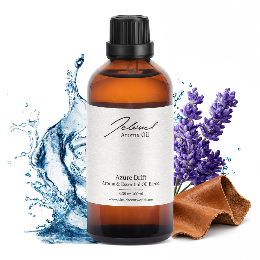 JCLOUD Azure Drift Hotel Diffuser Oil, Luxury Diffuser Oils Scents for Home, Natural Essential Oils for Cold-Air & Ultrasonic Diffuser Aromatherapy, Long Lasting Home Fragrance – 3.38 Fl Oz, 100mL