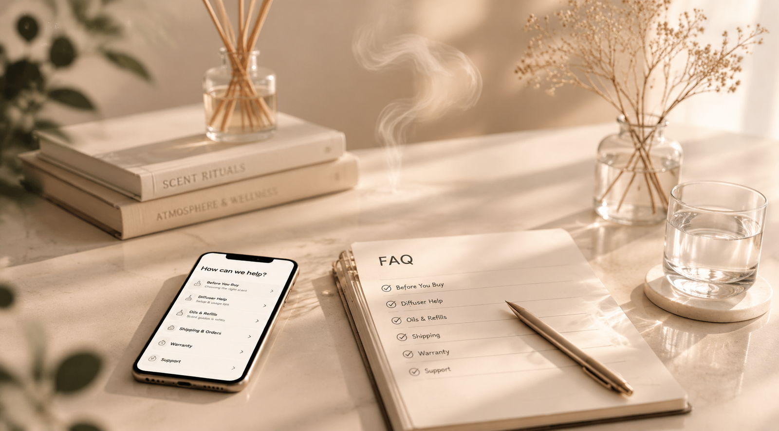 JCLOUD diffuser support and fragrance questions