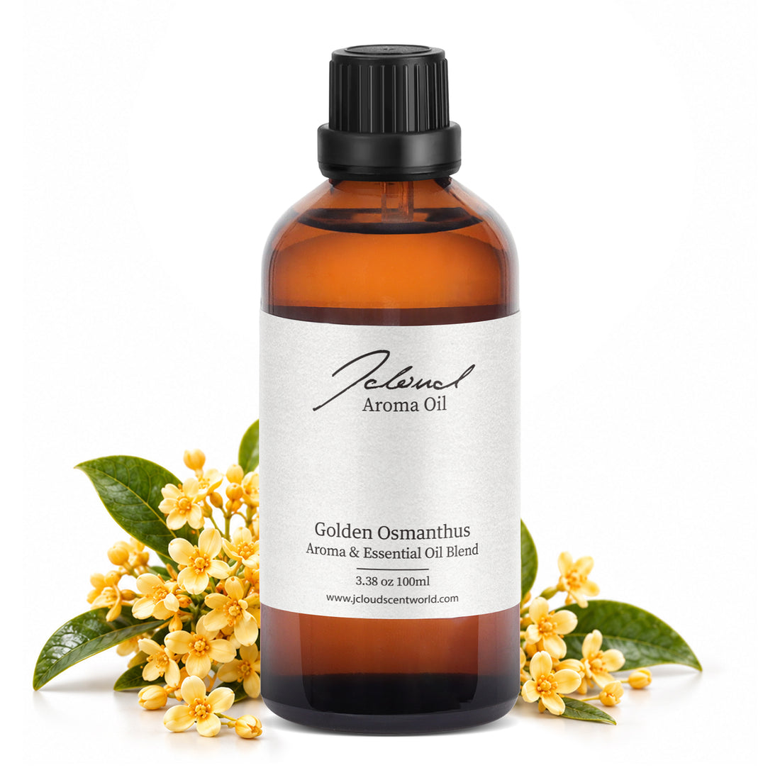 JCLOUD Golden Osmanthus Hotel Diffuser Oil, Luxury Diffuser Oils Scents for Home, Natural Essential Oils for Cold-Air & Ultrasonic Diffuser Aromatherapy, Long Lasting – 3.38 Fl Oz, 100mL