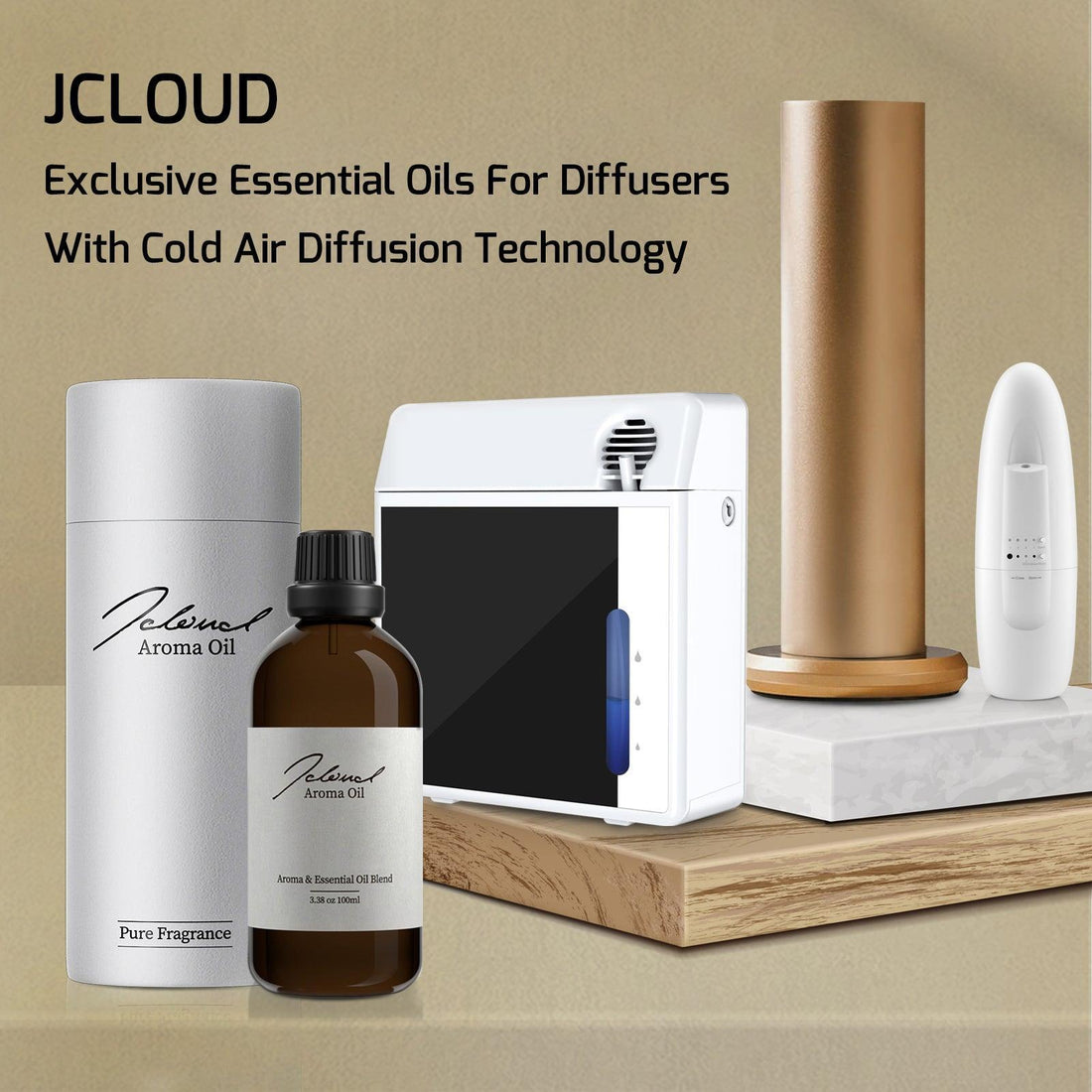 JCLOUD Essential Oil for Scent Air Machine for Home | Oriental Charm 100 ML Natural & Pure Aroma Fragrance Oils for Cold-Air Aromatherapy Diffuser, Home Luxury Scent & Hotel Scent for Scent Diffuser - JCloud Direct